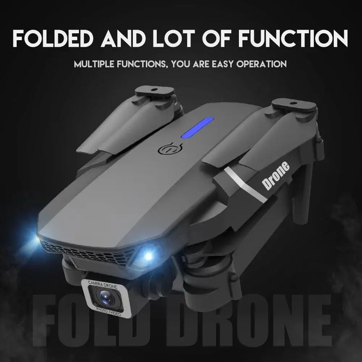 2024 E88Pro RC Drone 4K 1080P Wide Angle HD Camera Foldable Helicopter WIFI FPV Height Hold Gift Toy